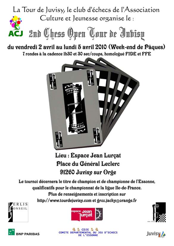 2ème Chess Open Tour de Juvisy (we de Pâques)