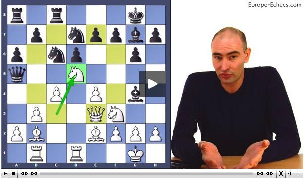 Vidéo de Marc Quenehen dans Europe-Echecs : l'avant-poste en d5